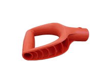 Ручка пластиковая V-образная Ф32мм Премиум. Оранжевая