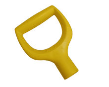 Ручка пластиковая V-образная Ф32мм Премиум. Желтая