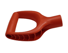 Ручка пластиковая V-образная Ф32мм Премиум. Оранжевая