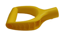 Ручка пластиковая V-образная Ф32мм Премиум. Желтая