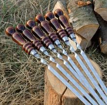 Ручки для шампуров лакированные