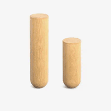 Ножки скругленные из березы 150 мм