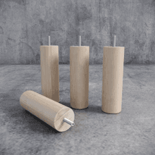 Прямые мебельные ножки из березы 200 мм