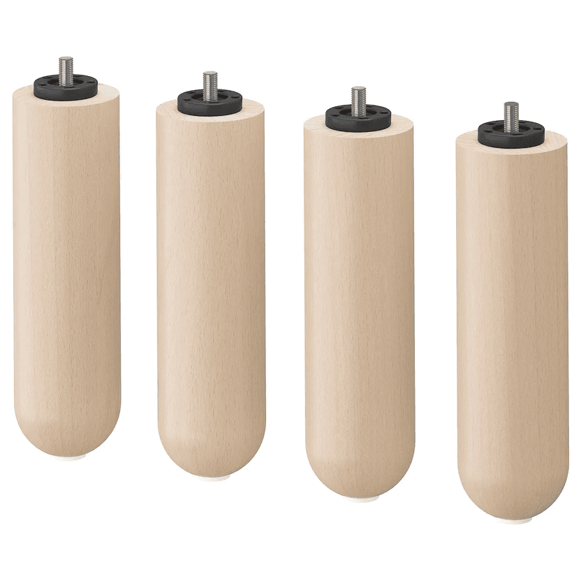 Ножки скругленные из березы 200 мм